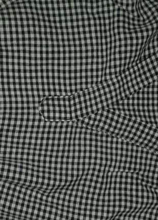 Вільна блуза туніка в клітинку4 фото