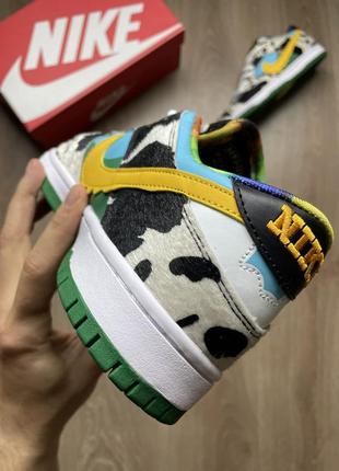 Кроссовки nike sb dunk ben & jerry's серый3 фото