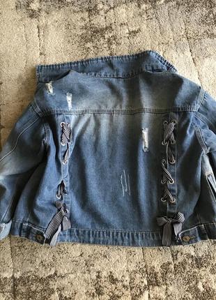 Жакет піджак куртка джинсова джинсовка вітровка джинс4 фото