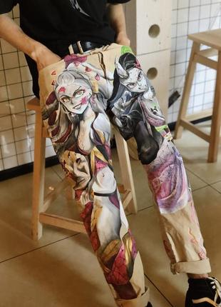 Кастомні штани,джинси stone island denim,cp company,аніме мультики