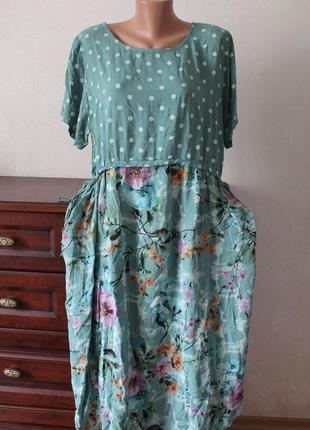 Стильное платье,натуральные ткани, польша.