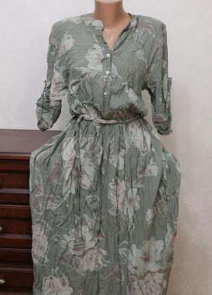 Шикарное стильное платье,сарафан,с поясом, шпатель.2 фото
