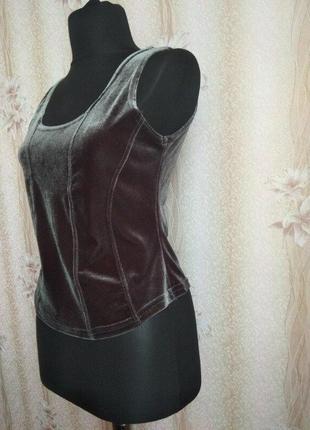 Стильный женский бархатный топ, наш р.48, ес