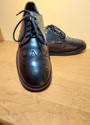 Кожаные туфли  оксфорд  friboo6 фото