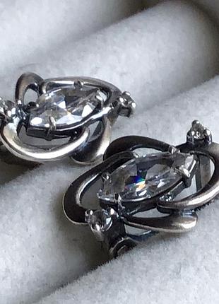 Серьги серебро 925,б/у 2