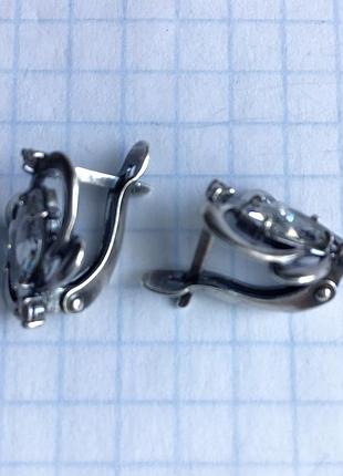 Серьги серебро 925,б/у 6