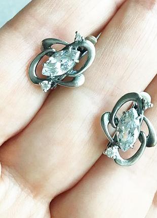 Серьги серебро 925,б/у 7