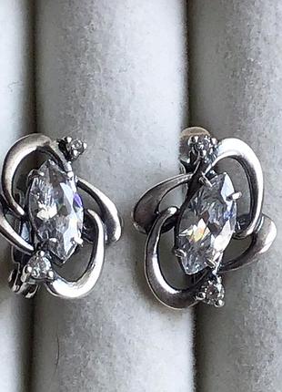Серьги серебро 925,б/у 8