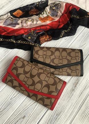 Жіночий шкіряний гаманець coach .