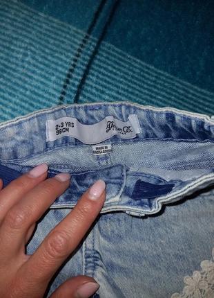 Модні джинсові шорти denim co на 2-3р.3 фото