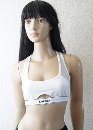 Спортивний топ diesel білого кольору