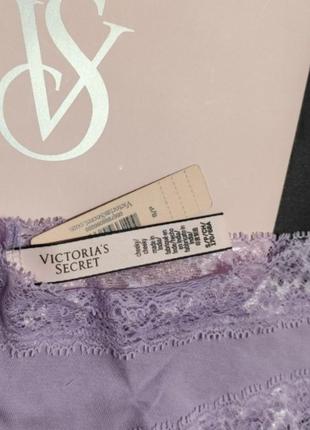 Хлопковые трусики чикстеры с кружевом с ххл victoria's secret виктория сикрет вікторія сік...