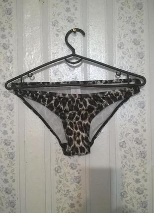 Плавки,низ купальника р. 36,коричневі,леопард