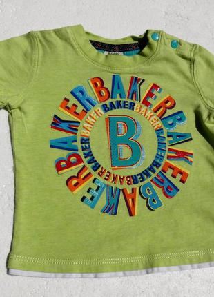 Baker baby. яркая футболка на 3-6 месяцев мальчику.