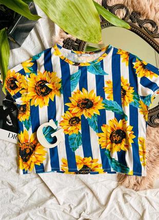 Футболка в соняхи від zara