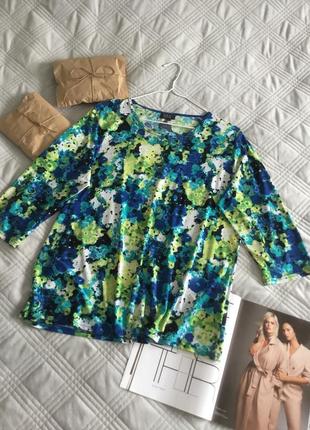 Блуза свободного кроя из эластана1 фото