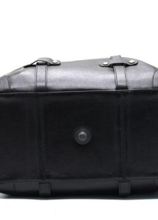 Кожаная черная дорожная сумка та-5764-4lx tarwa3 фото
