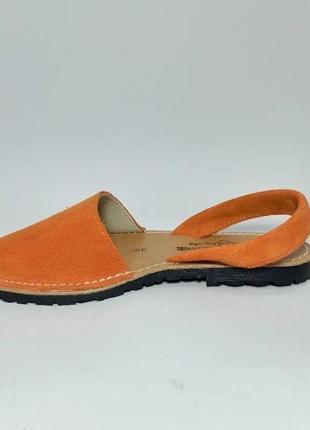 Испанские качественные, удобные сандалии, абаркасы, менорки из замши, оригинал