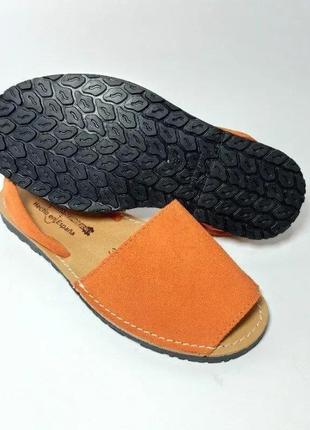 Испанские качественные, удобные сандалии, абаркасы, менорки из замши, оригинал