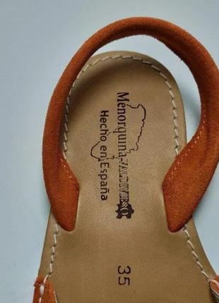 Испанские качественные, удобные сандалии, абаркасы, менорки из замши, оригинал