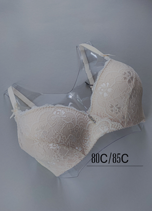 Бежевий бюстик бюстгальтер бралетт