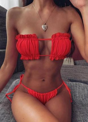 Купальник червоний