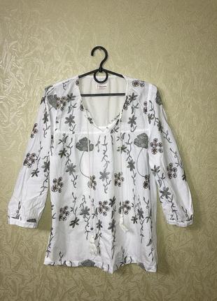 Сорочка з вишивкою розмір м 100% хлопок