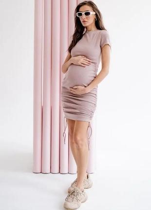👑vip👑 платье для беременных и кормящих хлопок трикотаж рубчик4 фото