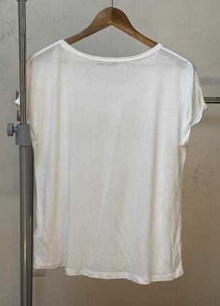 Біла футболочка літня футболка повітряна футболочка 🔥🔥🔥3 фото