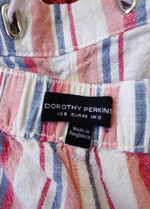 Лляні шорти в смужку dorothy perkins7 фото