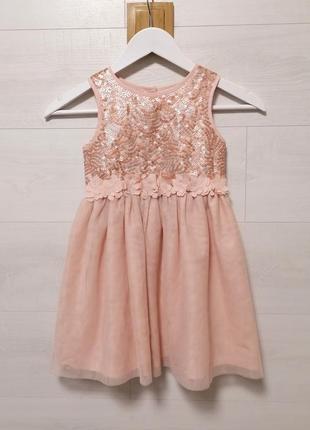 Нарядное платье для девочки (4-5 лет 110 см) little stitches dress primark