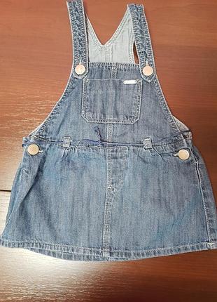 Джинсовый сарафан на девочку zara