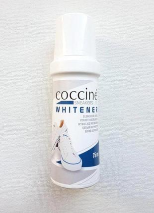 Крем-паста для очищення білої взуття і підошви coccine whitener 75мл1 фото