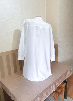 Удлиненная рубашка. zara woman.3 фото