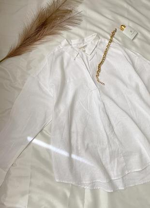 Сорочка льон бавовна лён коттон h&m