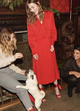 Червона сукня h&m