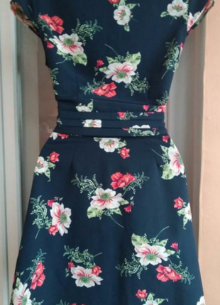 Платье 👗 новое на пуговках цветочный принт бренда topshop  uk 8 eur 363 фото