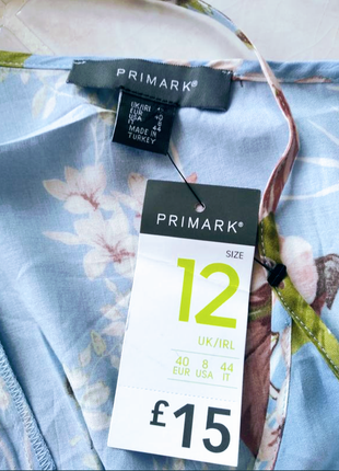 Натуральное новое платье 👗 цветочный принт бренда primark uk 12 eur 408 фото