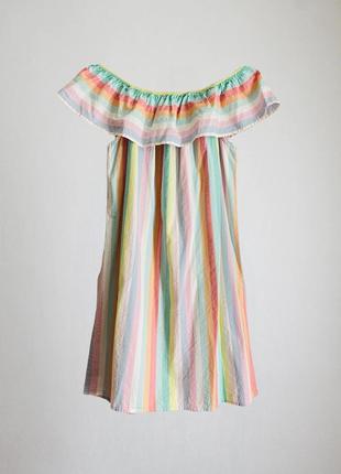 Різнобарвний сарафан h&m міні сукня бавовна на дівчину підлітка xxs, xs