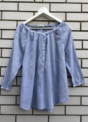 Легка,повітряна сорочка,блуза в смужку,етно стиль бохо,бавовна 100%, white stuff