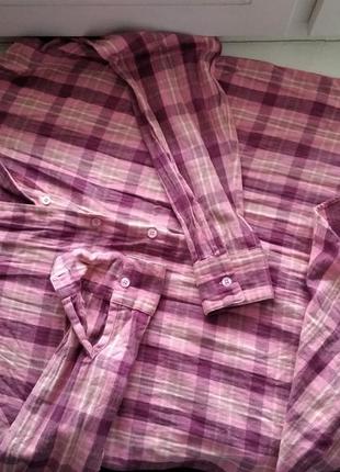 36-40р. розовый в в клетку халат-рубашка, хлопок nasty gal5 фото