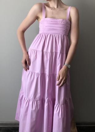 Трендовое ярусное платье макси zara свежие колекцыи зара плаття сукня сарафан7 фото