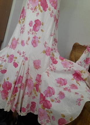 Сукня сарафан платье цветы  длинное5 фото