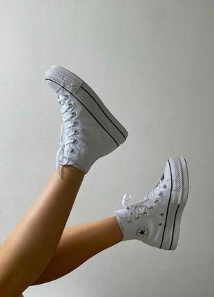 Оригінал кеди на платформі converse chuck taylor all star