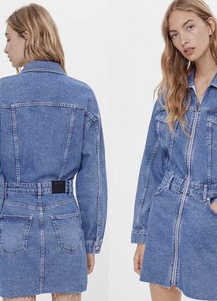 Джинсове плаття bershka