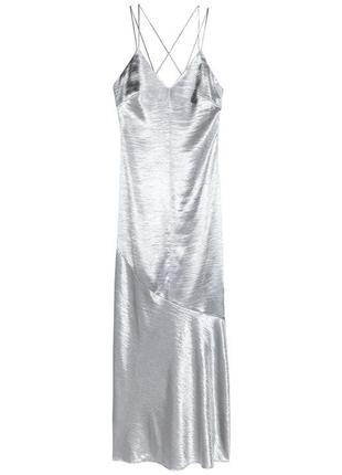 ❣️h&m шикарное атласное платье макси арт.202 фото