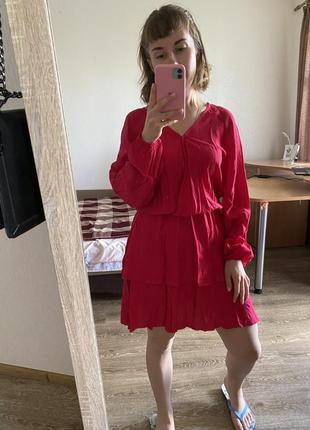 Рожева літня сукня1 фото