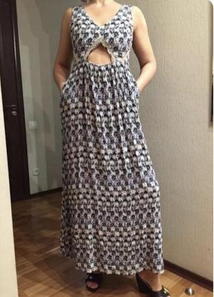 Платье макси вискоза