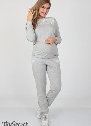 Стильні спортивні штани для вагітних noks light sp-37.011