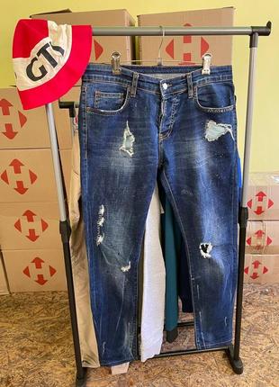 Мужские синие джинсы dsquared denim